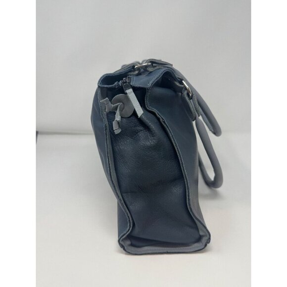 Cuir & Terre two tone Leather shoulder bag matching coin purse Made in France - Picture 6 of 16